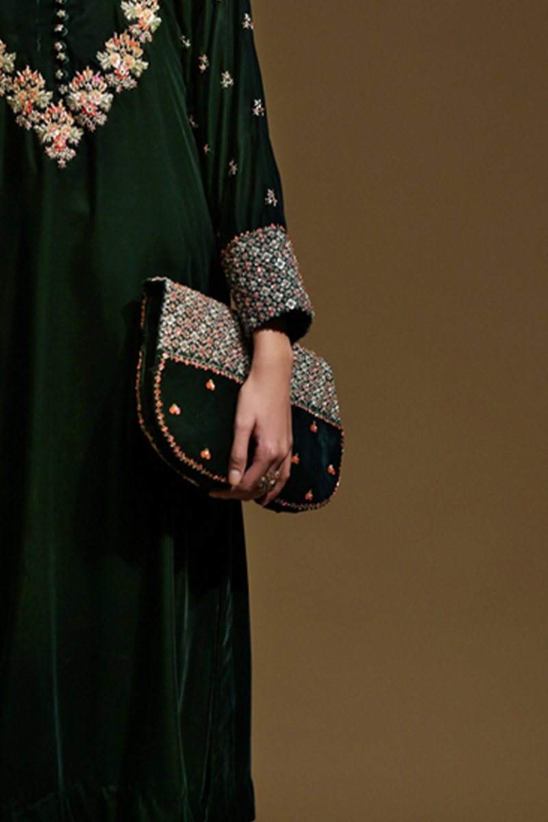 Dazzling Green Clutch